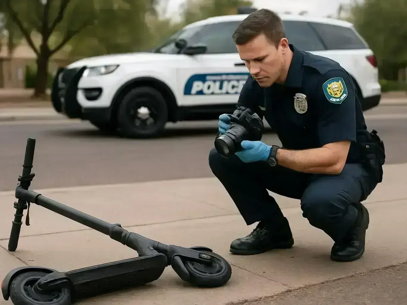 Phoenix injury attorney meeting Ahwatukee client about e-scooter hit and run claim close to Ray Road