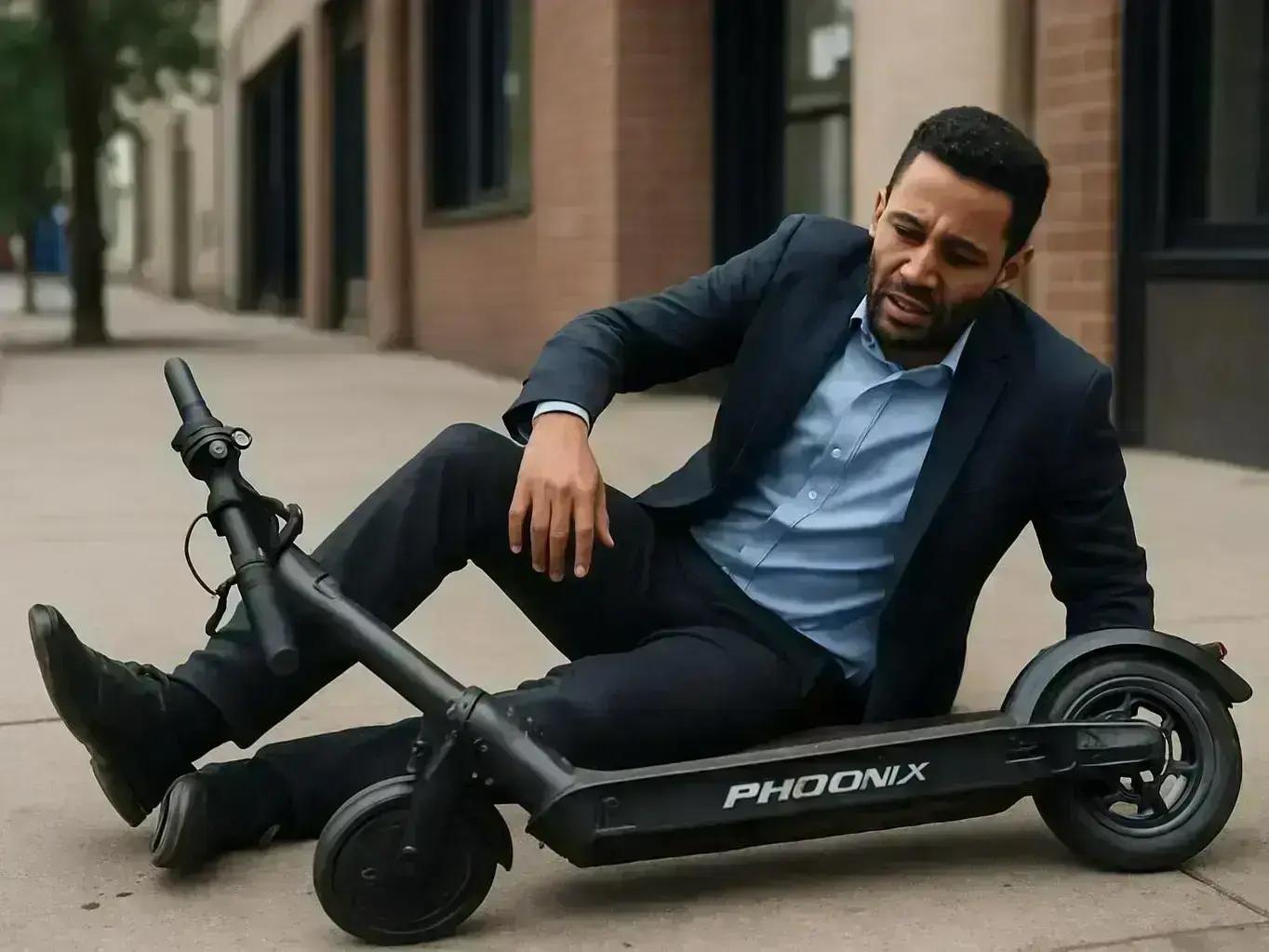 Mesa attorney reviewing e-scooter accident lost wages documents with client