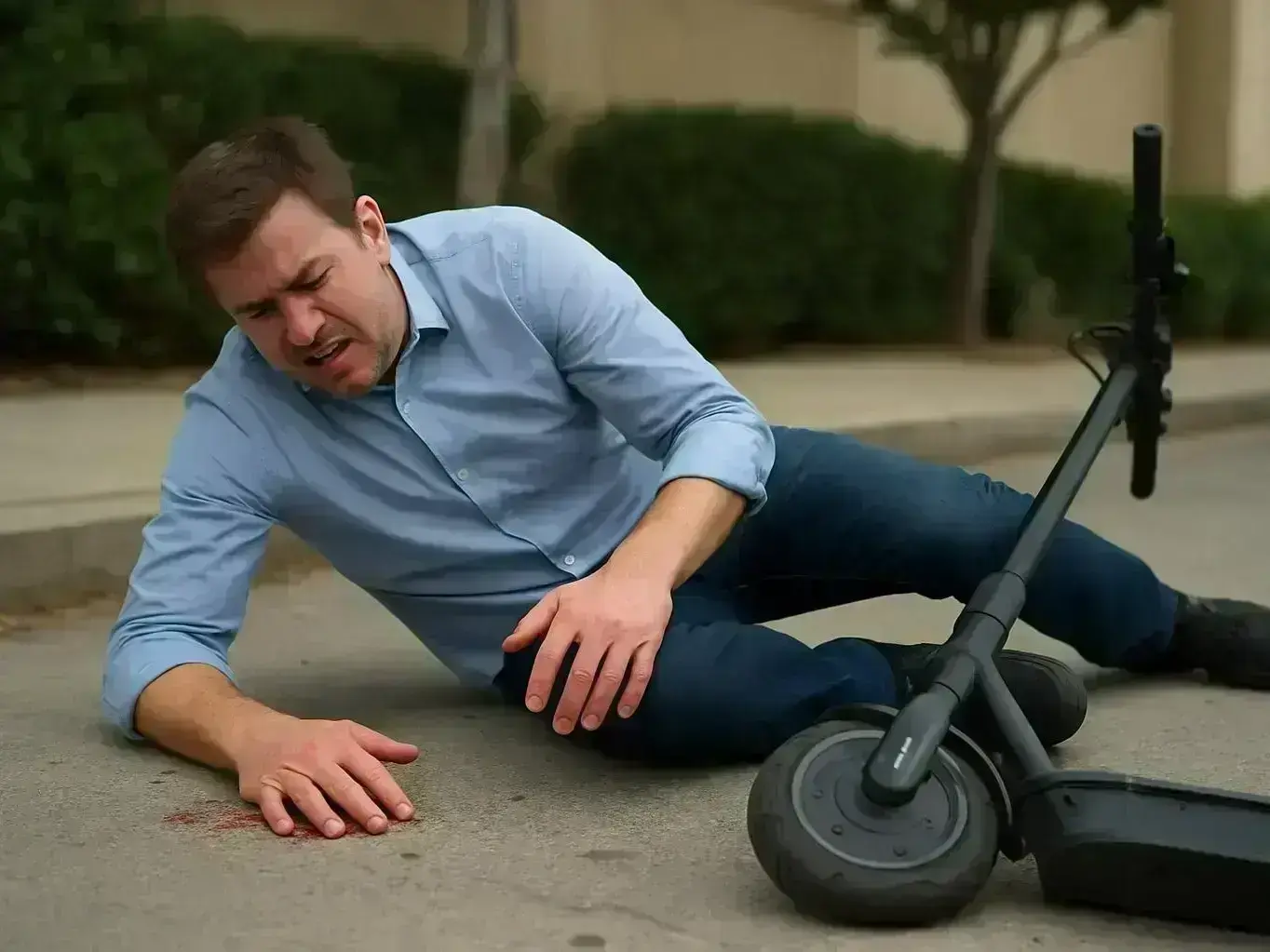 Police investigating e-scooter DUI crash scene on Gilbert city street