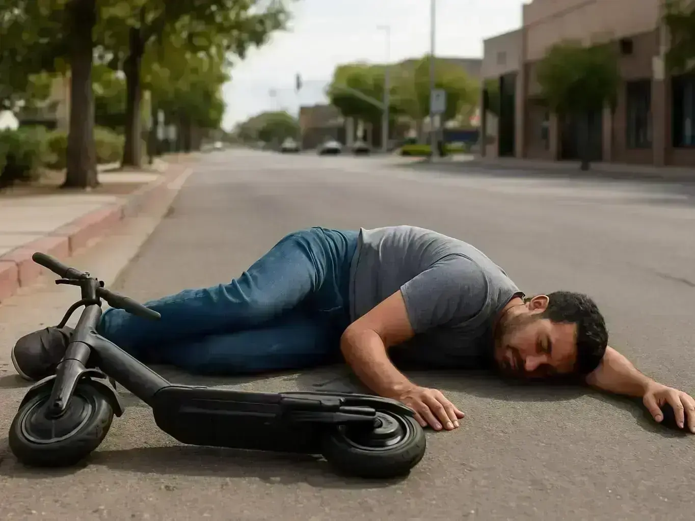 Mesa AZ brain injury claim consultation after serious e-scooter collision on a busy road near US 60