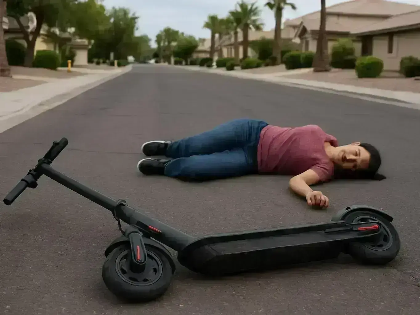 Victim meeting with Gilbert personal injury lawyer after e-scooter accident