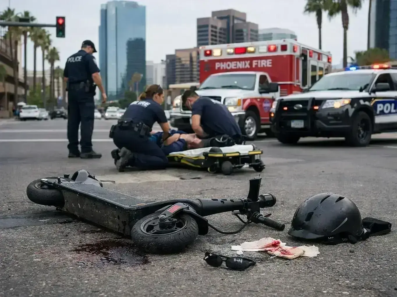 Gilbert pedestrian injured by e-scooter on busy downtown sidewalk